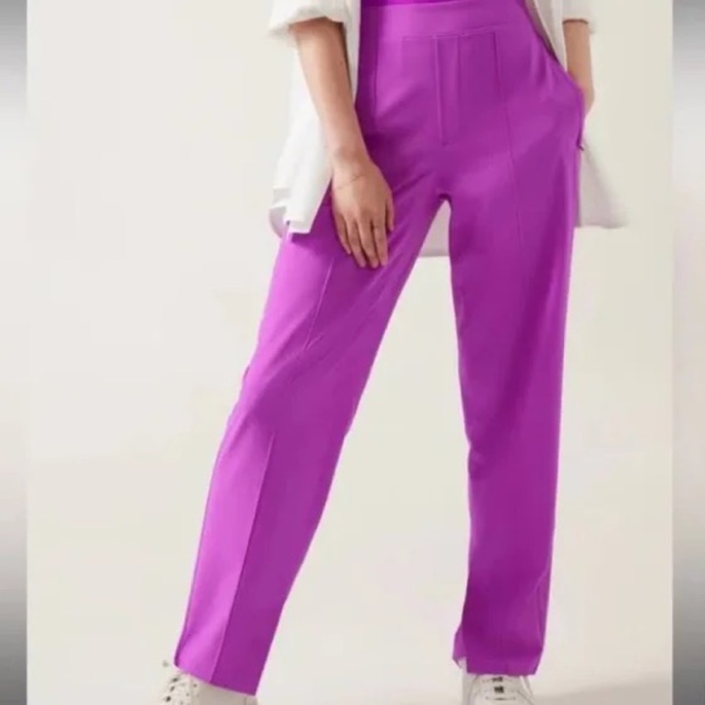 NWOT- Athleta Brooklyn Heights Pants - Jazzy Purple